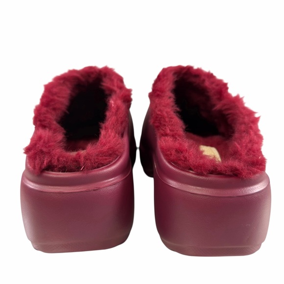 NWOB Melissa Free Clog Fluffy Platform Red Women’s Size 5 - Picture 9 of 16